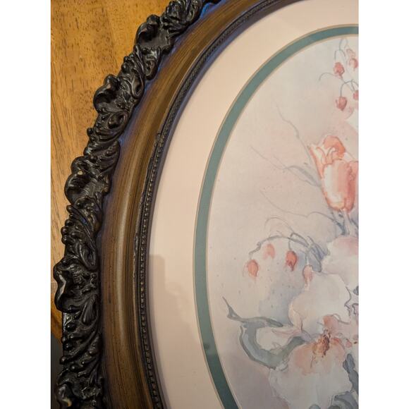 Barbara Mock Authentic Print Art in Beautiful Wooden Sculpted Frame - Picture 5 of 12